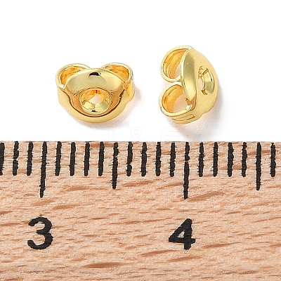 Rack Plating Brass Ear Nuts KK-F090-09G-1