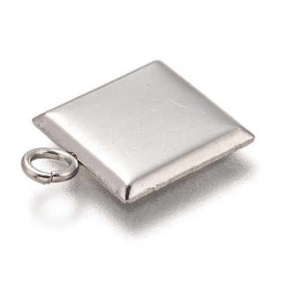 Non-Tarnish 304 Stainless Steel Pendant Cabochon Settings STAS-I176-07P-1