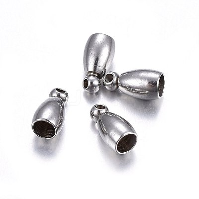 Tarnish Resistant 304 Stainless Steel Cord Ends STAS-O107-12P-1