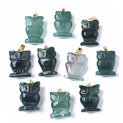Natural Agate Pendants G-R459-006-1