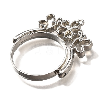 Alloy Open Back Bezel Pendants PALLOY-I223-02P-1