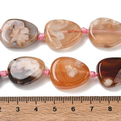 Natural Cherry Blossom Agate Beads Strands GG-CBAD7AB-03-1
