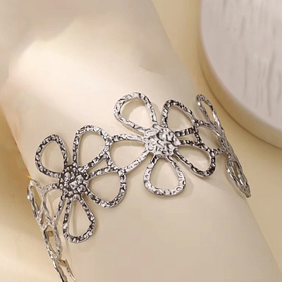 304 Stainless Steel Cuff Bangles LS-BJEW-B135-01A-P-1