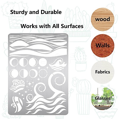 Stainless Steel Metal Cutting Dies Stencils DIY-WH0289-088-1
