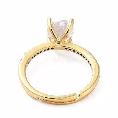 Cubic Zirconia Adjustable Ring RJEW-E264-02G-1