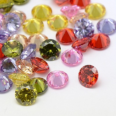Mixed Grade A Diamond Shaped Cubic Zirconia Cabochons X-ZIRC-M002-10mm-1
