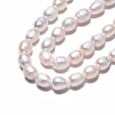 Natural Cultured Freshwater Pearl Beads Strands PEAR-N012-06T-1