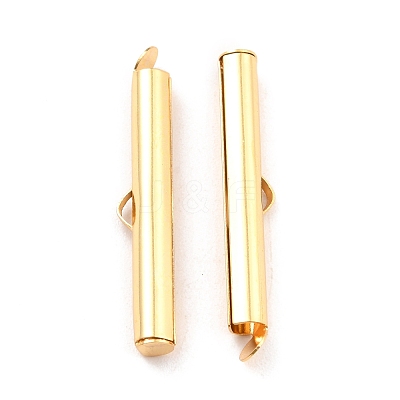 304 Stainless Steel Slide On End Clasp Tubes STAS-C044-08D-G-1