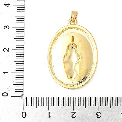 Brass Pendants KK-B139-23B-GP-1