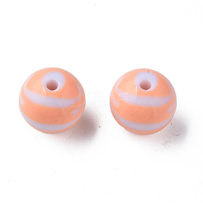 Opaque Striped Acrylic Beads MACR-S373-27B-08-1