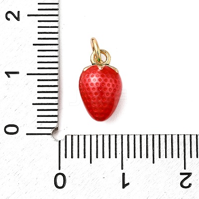 Brass Enamel Charms KK-P303-06E-G-1