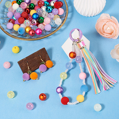 120Pcs 8 Styles Acrylic Beads MACR-TA0002-95-1