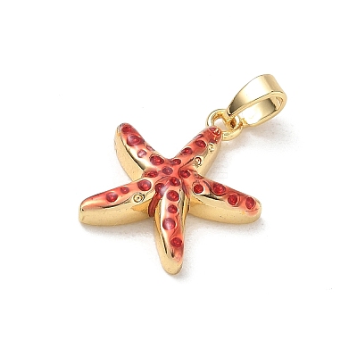 Brass Enamel Pendants KK-CBA2CEF-01G-03-1