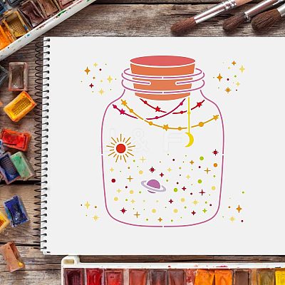 Plastic Reusable Drawing Painting Stencils Templates DIY-WH0172-439-1