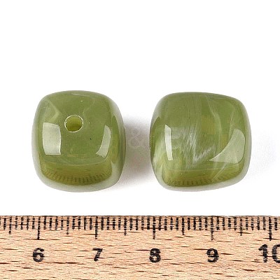 Opaque Acrylic Beads X-OACR-ZX006-33J-1