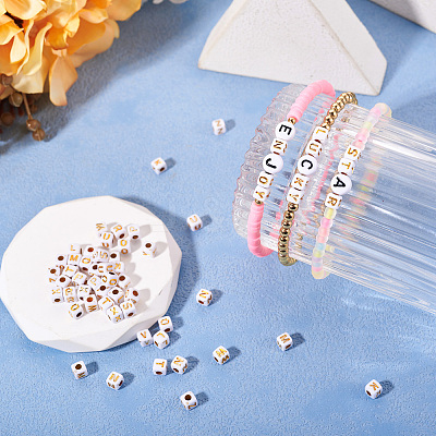 Opaque Acrylic Beads MACR-TAG0001-07V-1