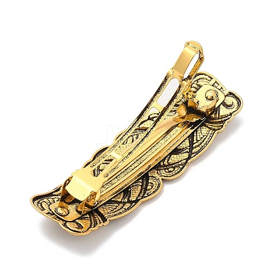 Vintage Viking Knot Alloy Hair Barrettes AJEW-K048-01AG-1