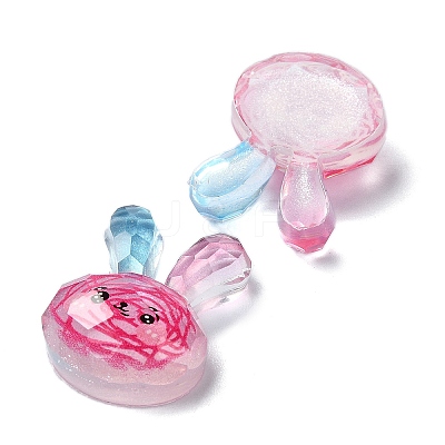 Transparent Epoxy Resin Decoden Cabochons CRES-I030-20C-1