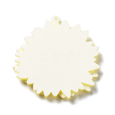 Printed Transparent Acrylic Pendants X-SACR-P029-B04-1
