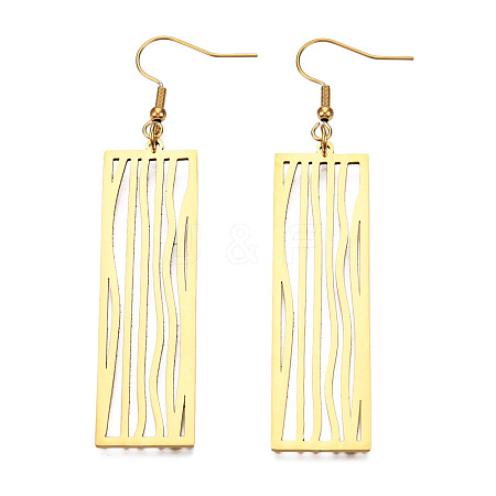 201 Stainless Steel Dangle Earrings STAS-S105-JN614-2-1