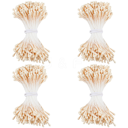 Gypsum with Cotton Cord Artificial Flower Core DIY-WH20007-36A-10-1