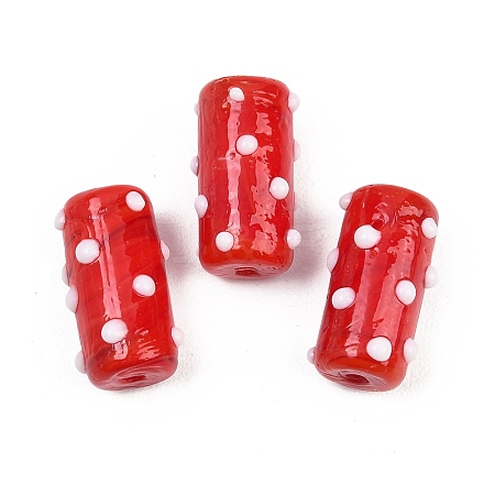 Handmade Lampwork Bumpy Beads LAMP-G170-01B-13-1