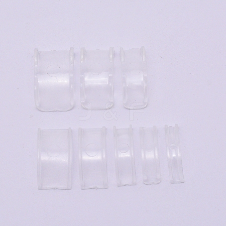 8Pcs 8 Sizes Resin Invisible Ring Size Adjuster LS-FIND-WH0063-24-1