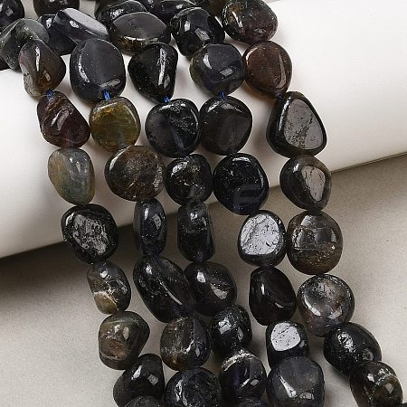 Natural Iolite/Cordierite/Dichroite Beads Strands G-A284-A02-03-1