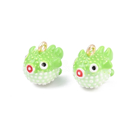 Alloy Enamel Pendants AL-CBA8C77-03G-05-1