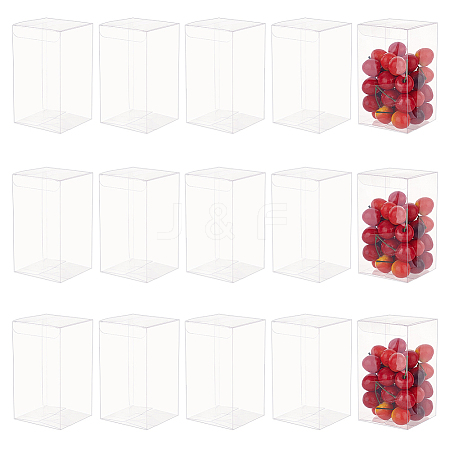 BENECREAT Rectangle Transparent Plastic PVC Box Gift Packaging CON-BC0007-11C-1