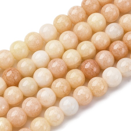 Ombre Effect Dyed Glass Beads Strands X-GLAA-T031-01O-07-1