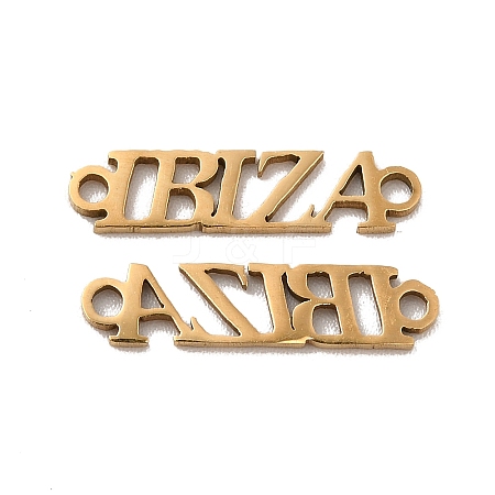 201 Stainless Steel Connector Charms STAS-K251-078G-1