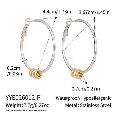 304 Stainless Steel Big Hoop Earrings for Women WG1DFA7-02-1