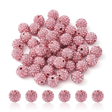 Pave Disco Ball Beads RB-YW0001-10B-1