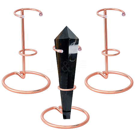 Iron Crystal Pointed Scepter Display Stands ODIS-WH0010-50RG-1