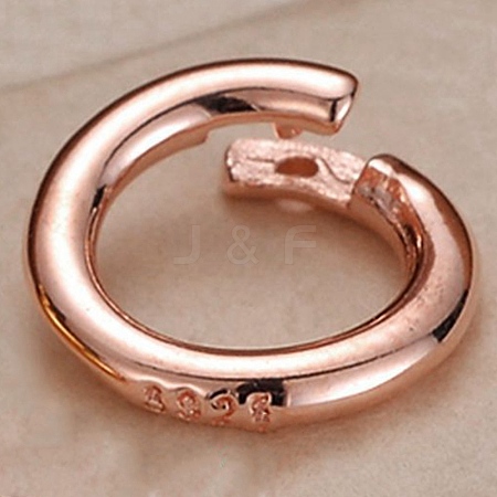 925 Sterling Silver Twister Clasps STER-WH0008-84B-RG-1