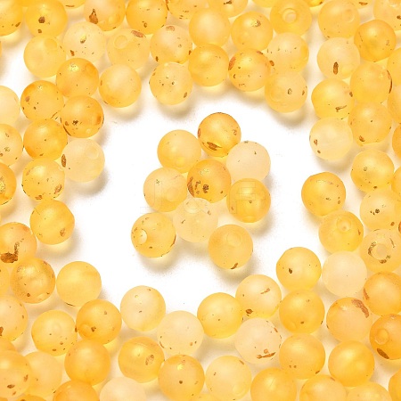 Frosted Transparent Acrylic Beads OACR-F013-13I-1