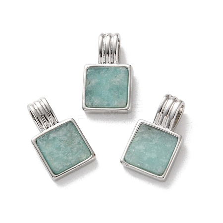 Natural Amazonite Pendants G-B123-03P-05-1