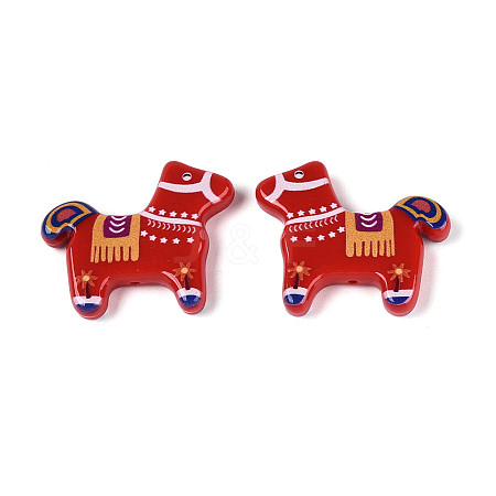 Printed Opaque Resin Beads RESI-N043-07B-1