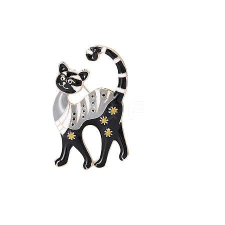 Cat Shape Enamel Pin PW-WG884B5-02-1