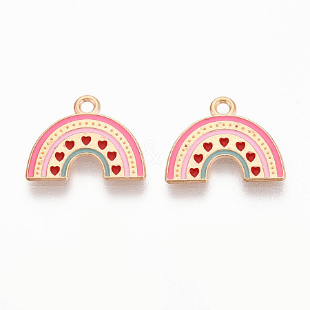 Alloy Enamel Pendants ENAM-T022-30-1