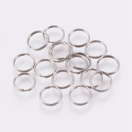 304 Stainless Steel Split Rings STAS-E010-8x0.6mm-2-1
