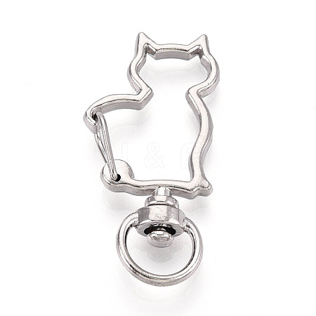 Alloy Swivel Snap Hook Clasps PALLOY-T090-82P-1