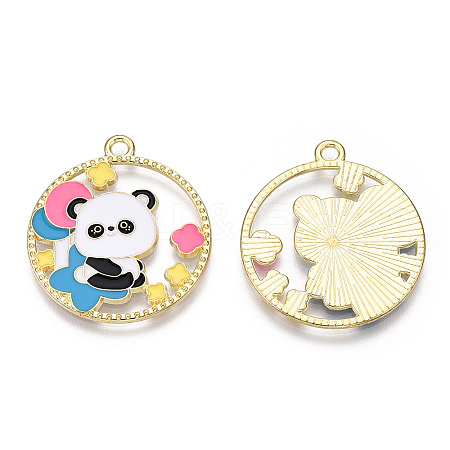 Alloy Enamel Pendants ENAM-D047-01G-03-1