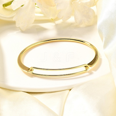 Brass Bangles BJEW-K153-02G-1