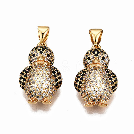 Brass Micro Pave Cubic Zirconia Pendants ZIRC-Q200-014-NF-1