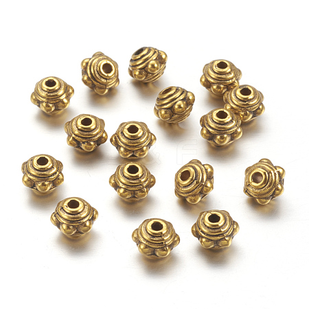 Tibetan Style Alloy Spacer Beads X-GLF1017Y-NF-1