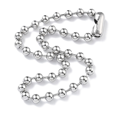 304 Stainless Steel Ball Chain Necklaces CHS-F009-01H-45cm-P-02-1