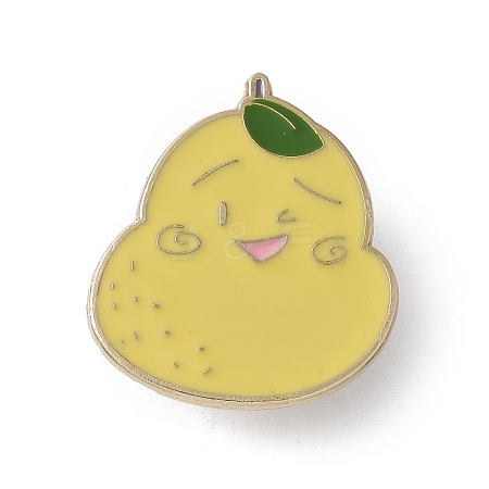 Cute Pear Enamel Pins JEWB-S041-01K-G-1