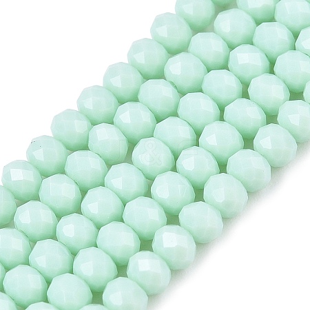 Opaque Solid Color Imitation Jade Glass Beads Strands LS-EGLA-A044-P3mm-D14-1